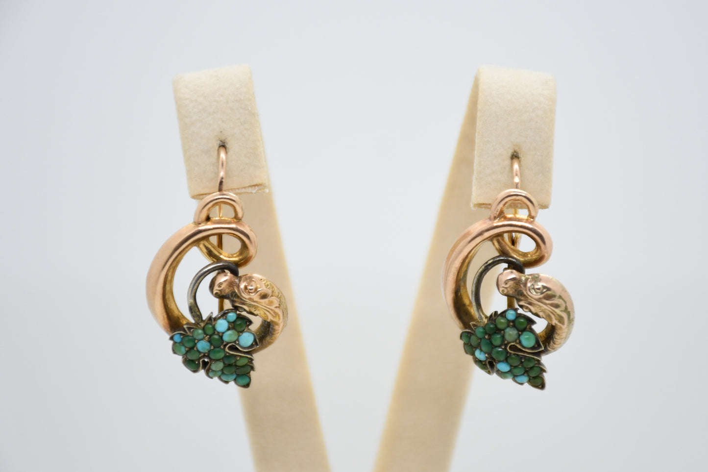 Orecchini antichi in oro 12 kt