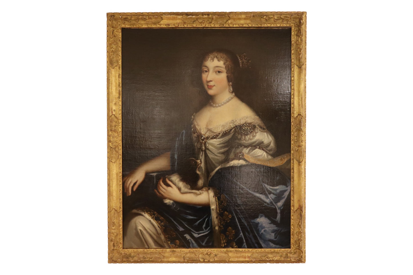 Quadroolio su tela con Regina del 1650 - Peter Lely