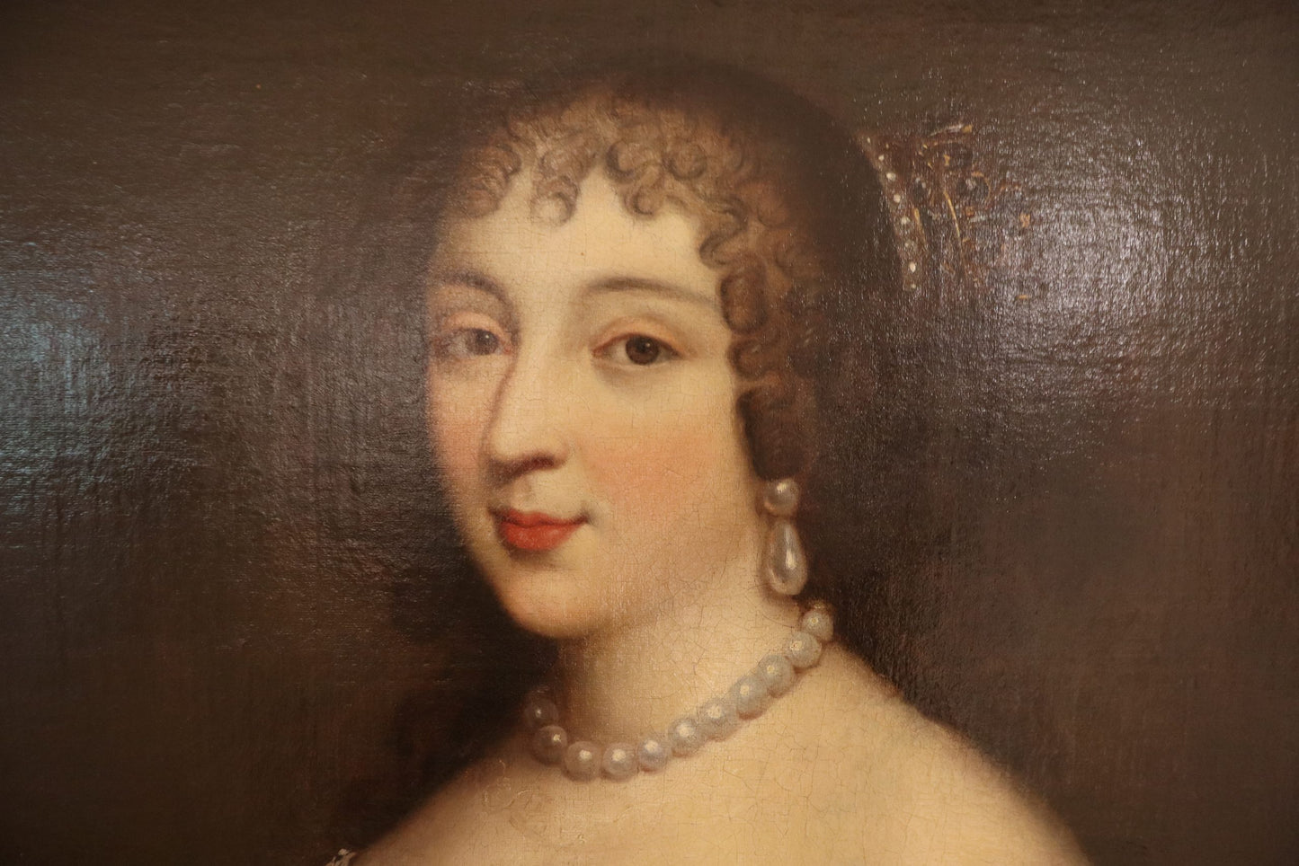Quadroolio su tela con Regina del 1650 - Peter Lely