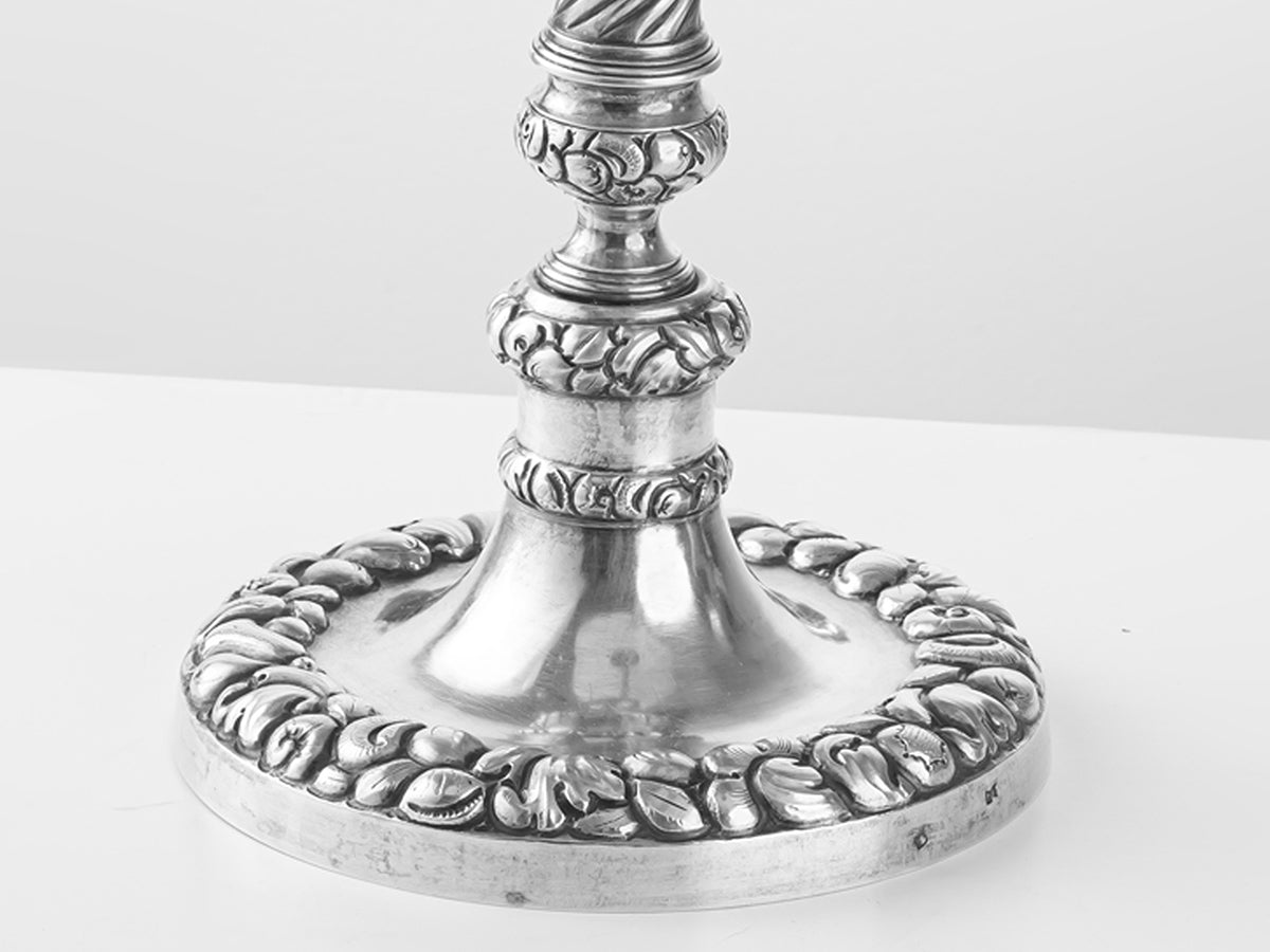 Candelabro argento quattro braccia