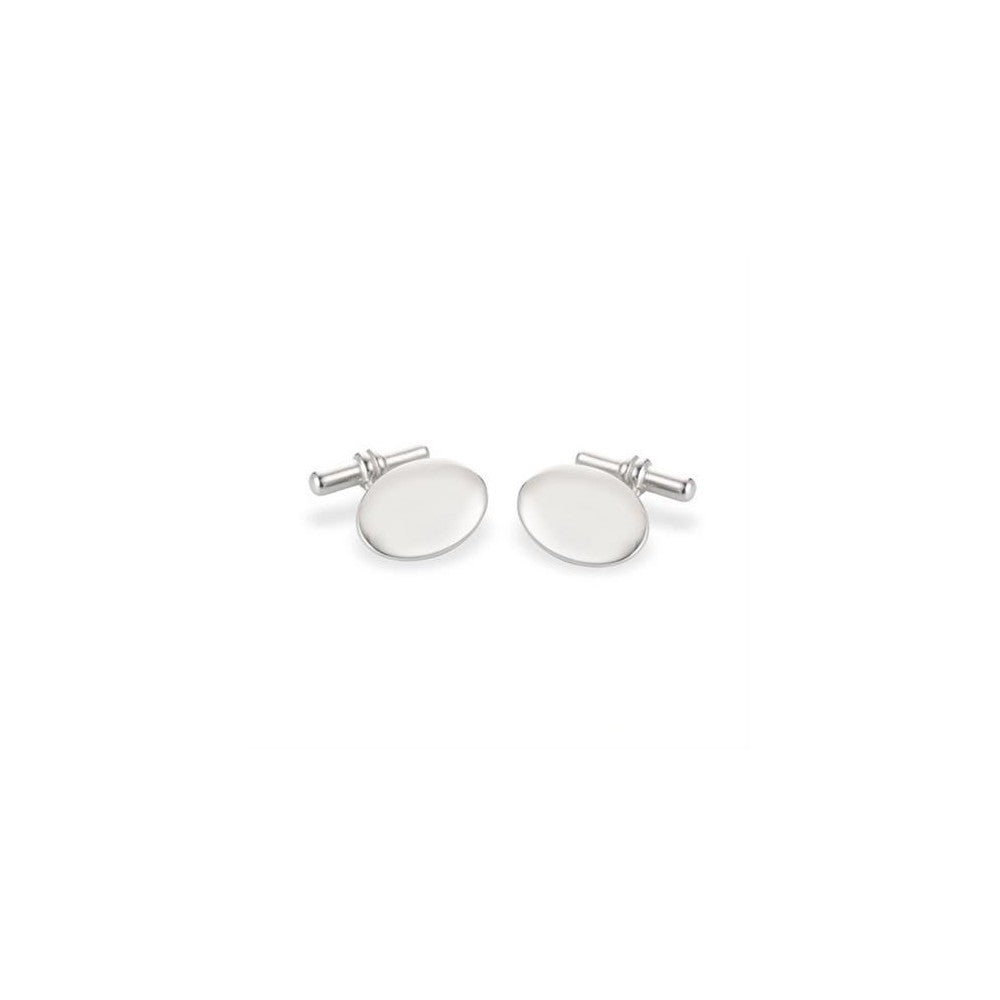 Fermapolsi in argento ovali lisci