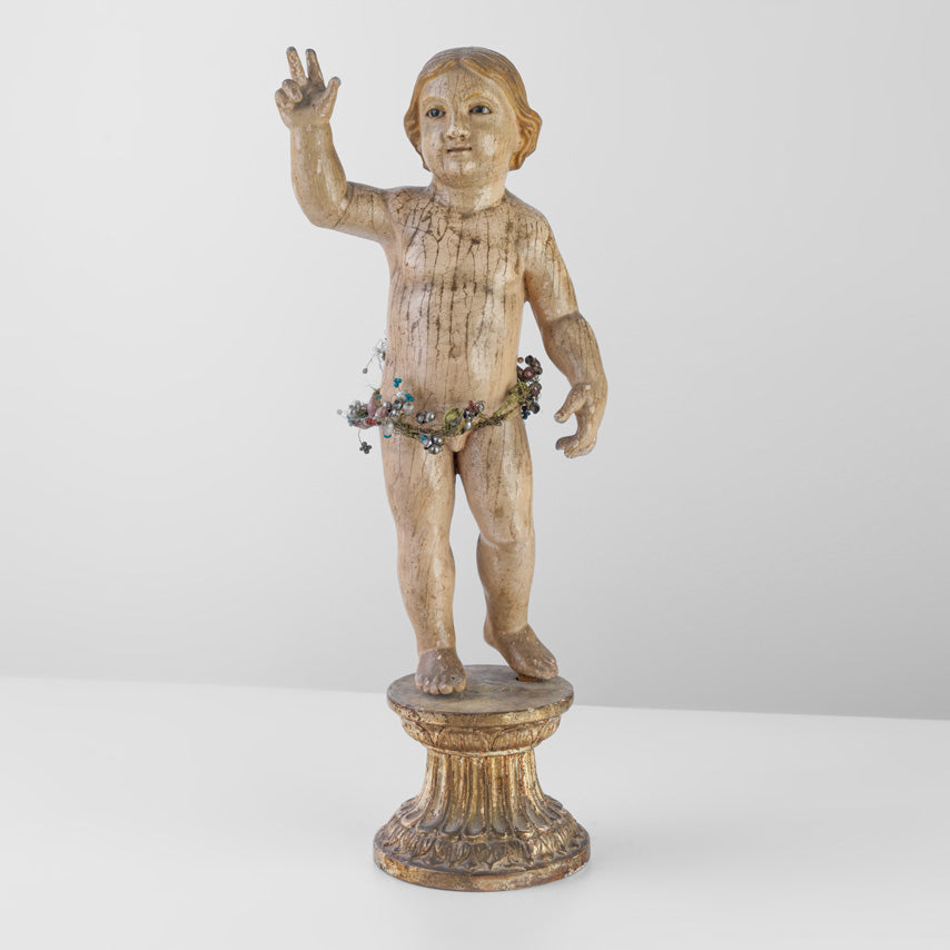 Gesù bambino in legno