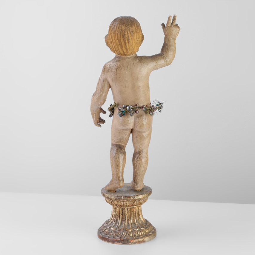 Gesù bambino in legno