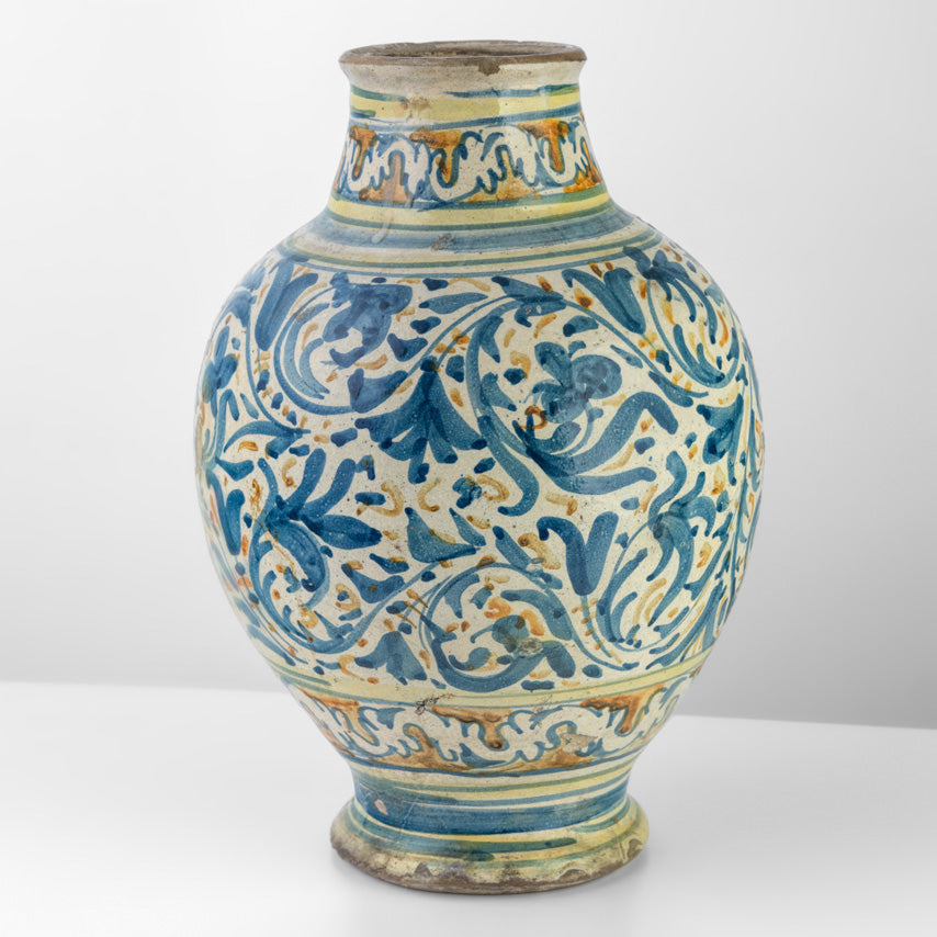 Maiolica antica siciliana Prelato