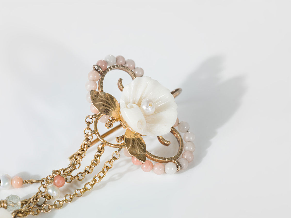Orecchini corallo rosa elementi marini conchiglie e stelle