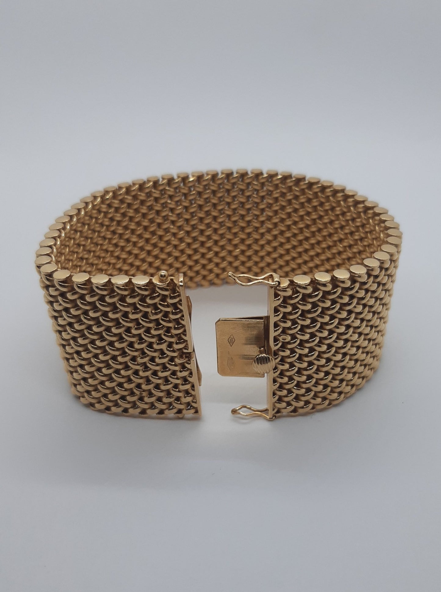 Bracciale antico fascia in oro 18 kt