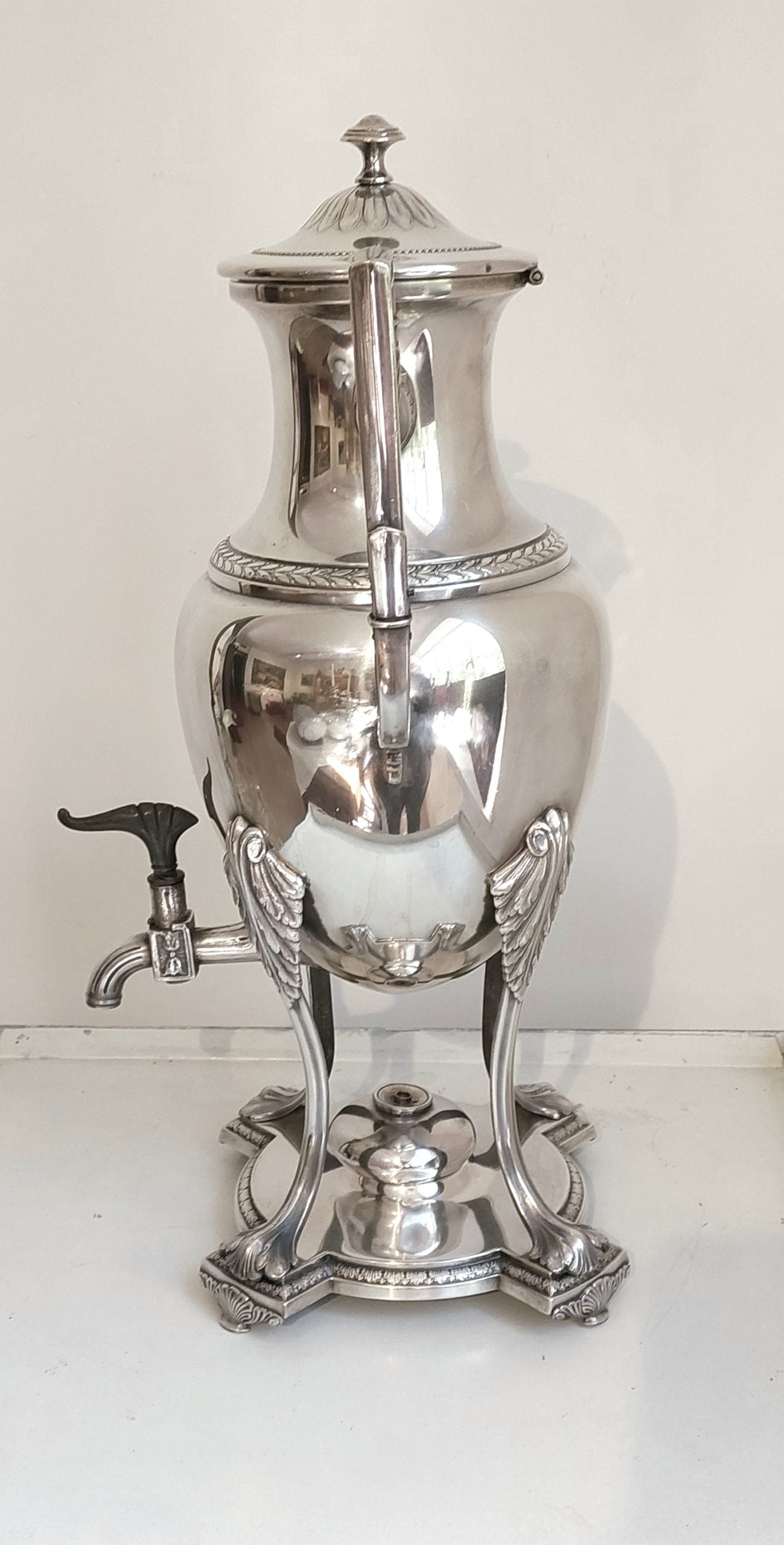 Samovar in sheffield Francia XIX secolo