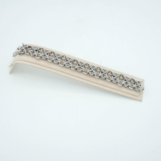 bracciale in argento 925 doppia maglia